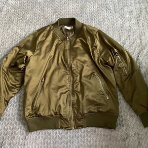 Emma & Posh Olive Green Bomber Jacket